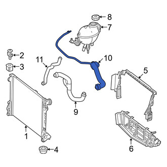 Mercedes-Benz OE - Upper Radiator Coolant Hose