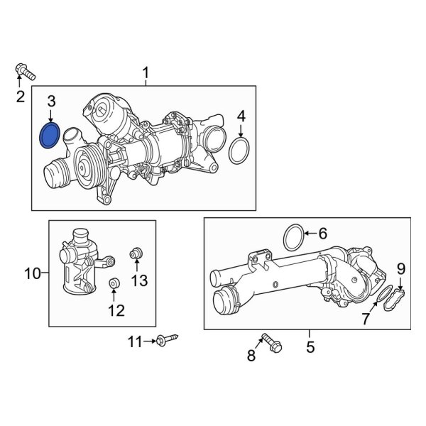 Engine Coolant Thermostat Housing Seal