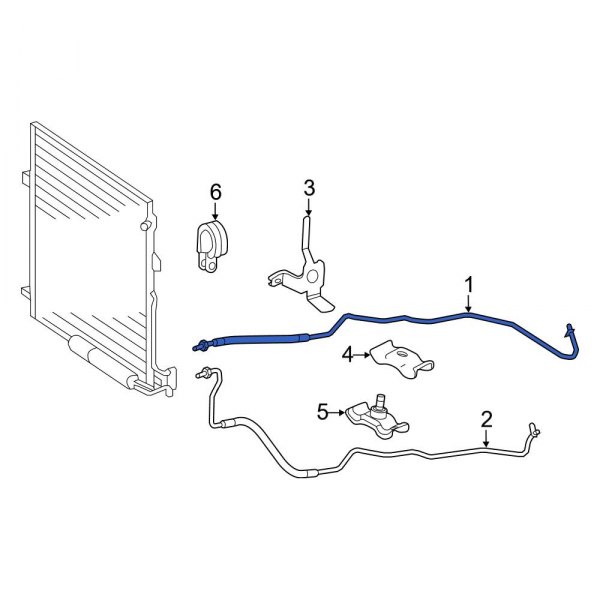 Mercedes-Benz OE 2042701627 - Right Automatic Transmission Oil Cooler ...