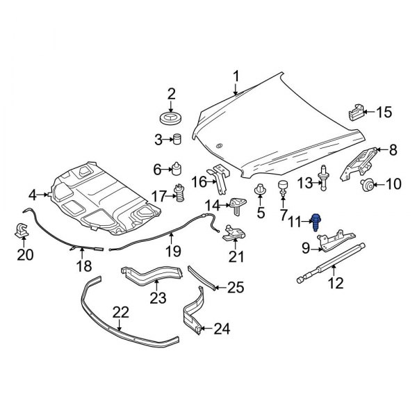 Hood Hinge Bolt