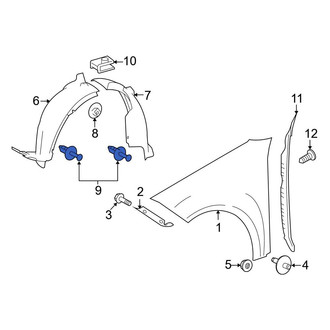 Mercedes-Benz OE - Fender Liner Retainer
