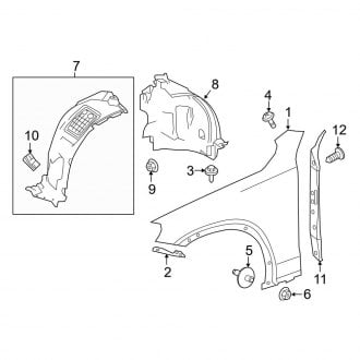 2018 Mercedes GLC Class Inner Fenders | Wells, Liners, Shields — CARiD.com