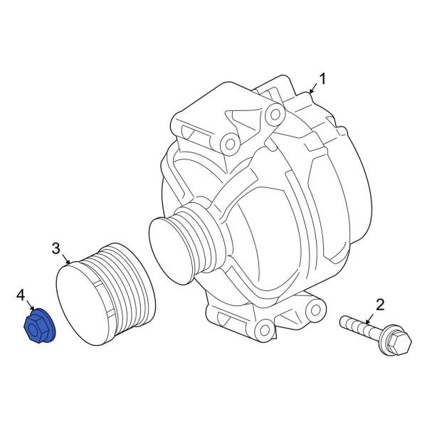 Alternator Pulley Nut