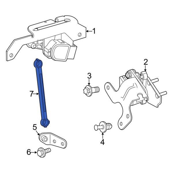 Headlight Level Sensor Strut Support