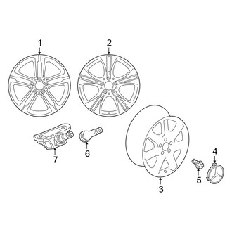 Mercedes-Benz OE - Wheels (18" Wheels), (Sport Utility X253 Body Code)