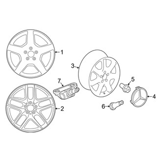 Mercedes-Benz OE - Wheels (21" Wheels), (Sport Utility X253 Body Code)