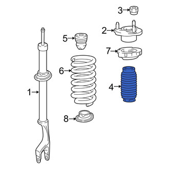 Mercedes-Benz OE - Front Suspension Strut Bellows