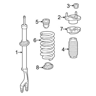 Mercedes-Benz OE - Front Suspension - Struts & Components (W/O Air Suspension), (RWD)