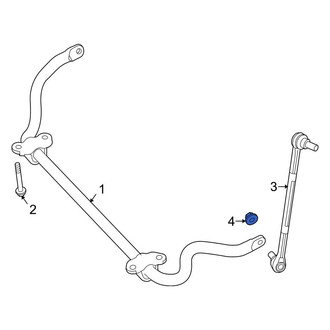 Mercedes-Benz OE - Front Suspension Stabilizer Bar Link Nut