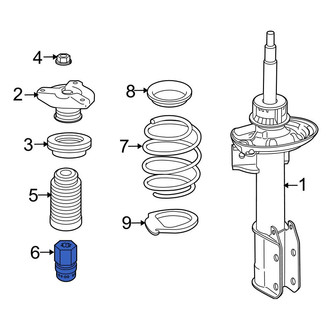 Mercedes-Benz OE - Front Suspension Strut Bumper