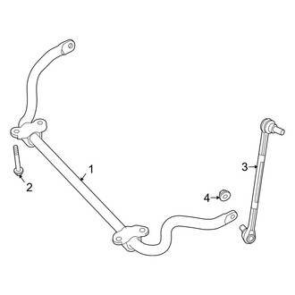 Mercedes-Benz OE - Front Suspension - Stabilizer Bar & Components (AWD)