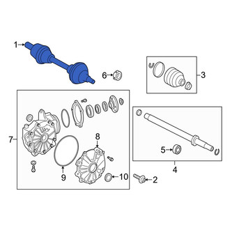 Mercedes-Benz OE - Front Right CV Axle Assembly