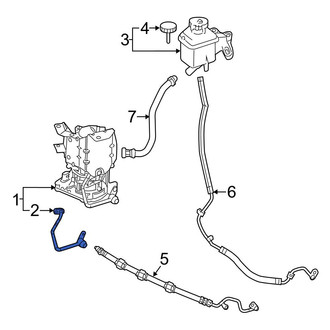 Mercedes-Benz OE - Power Steering Pressure Hose
