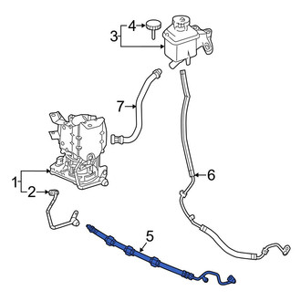 Mercedes-Benz OE - Power Steering Pressure Hose
