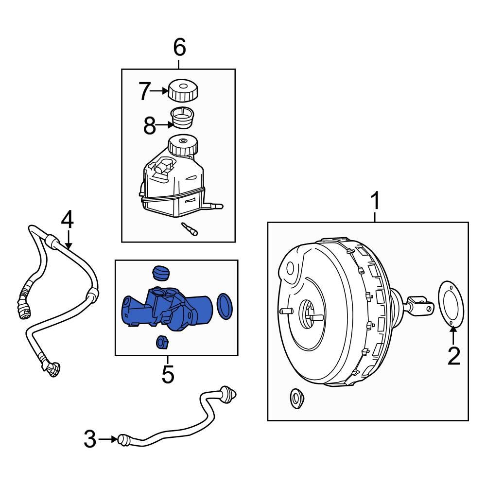 MercedesBenz OE 2054300001 Brake Master Cylinder