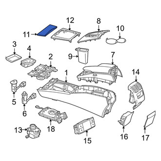 Mercedes-Benz OE - Front Console Trim Panel