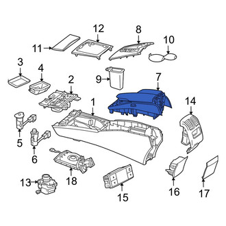 Mercedes-Benz OE - Front Console Lid