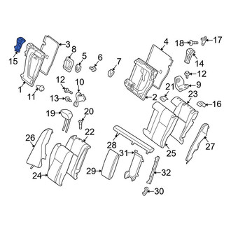 Mercedes-Benz OE - Rear Left Folding Seat Latch