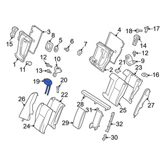Mercedes-Benz OE - Rear Center Headrest