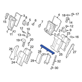 Mercedes-Benz OE - Rear Seat Cushion Pad