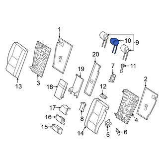 Mercedes-Benz OE - Rear Center Headrest