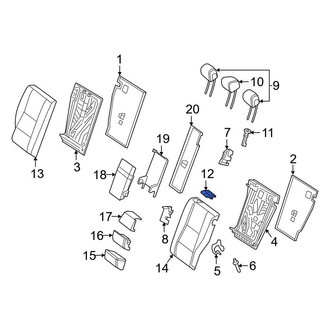 Mercedes-Benz OE - Rear Seat Belt Guide
