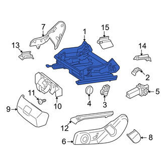 Mercedes-Benz OE - Front Left Seat Track