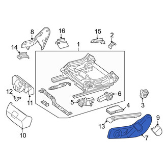Mercedes-Benz OE - Front Right Outer Seat Back Recliner Adjustment Mechanism Cover