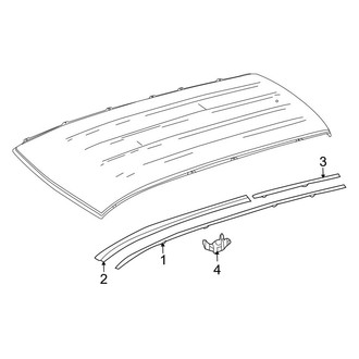 Mercedes-Benz OE - Roof - Exterior Trim (Sport Utility X253 Body Code)