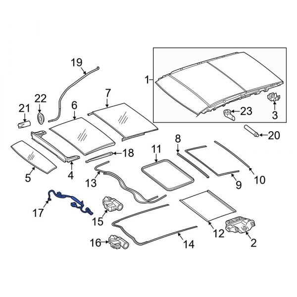 Sunroof Wiring Harness