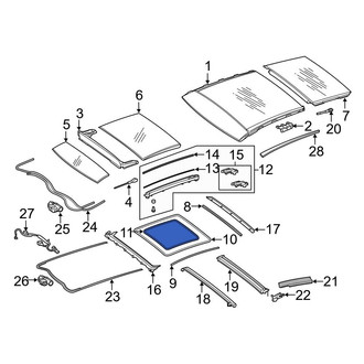 Mercedes-Benz OE - Inner Sunroof Seal