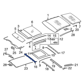 Mercedes-Benz OE - Left Roof Opening Trim