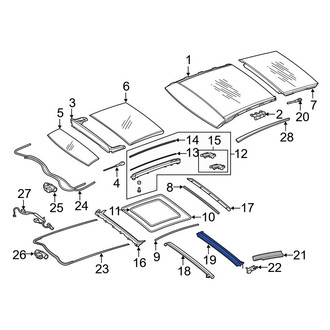 Mercedes-Benz OE - Rear Sunroof Cover