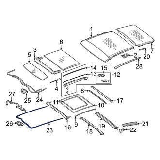 Mercedes-Benz OE - Sunroof Cable