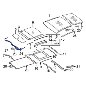 Mercedes-Benz OE - Sunroof Cable Guide