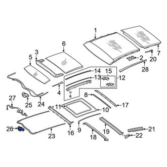 Mercedes-Benz OE - Sunroof Motor