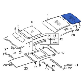Mercedes-Benz OE - Front Sunroof Glass