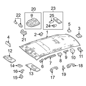 Mercedes-Benz OE - Roof - Interior Trim (Sport Utility X253 Body Code)