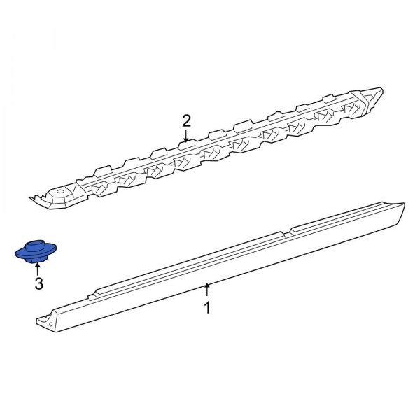 MercedesBenz OE 0039904250 Running Board Reinforcement Nut