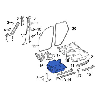 Mercedes-Benz OE - Front Left Floor Carpet