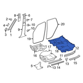 Mercedes-Benz OE - Rear Floor Carpet
