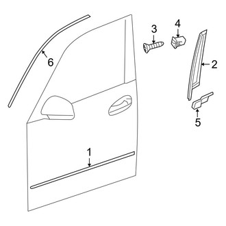 Mercedes-Benz OE - Front Door - Exterior Trim