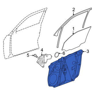 Mercedes-Benz OE - Front Left Door Panel Carrier