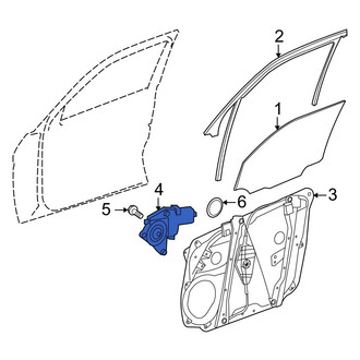 Mercedes-Benz OE - Front Right Window Motor