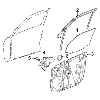 Mercedes-Benz OE - Front Door - Glass & Hardware