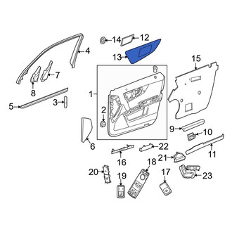 Mercedes-Benz OE - Front Left Door Trim Molding