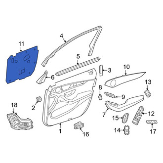 Mercedes-Benz OE - Front Door Water Deflector