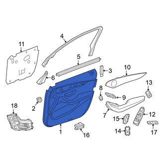 Mercedes-Benz OE - Front Left Inner Door Interior Trim Panel
