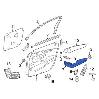 Mercedes-Benz OE - Front Left Door Armrest