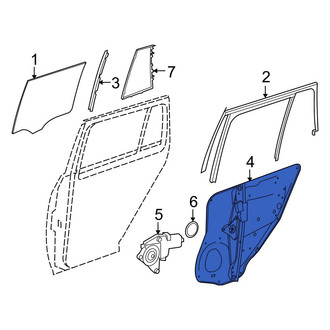 Mercedes-Benz OE - Rear Left Door Panel Carrier